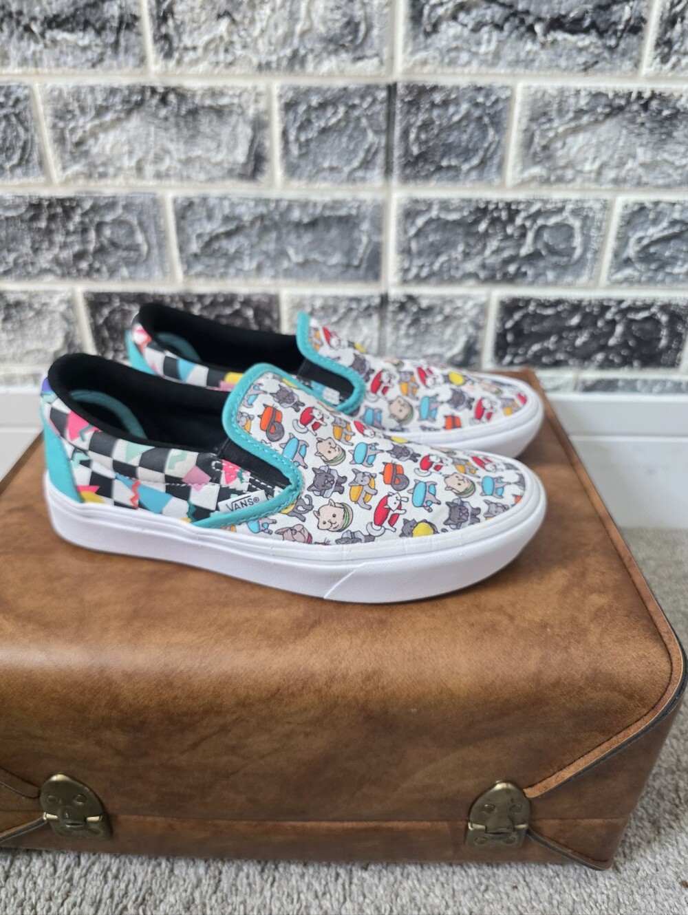 Vans Comfy Cush Women's Print Fashion Sneakers Size 5.5 - Picture 3 of 6